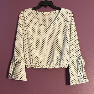The Outfit Polka dot blouse